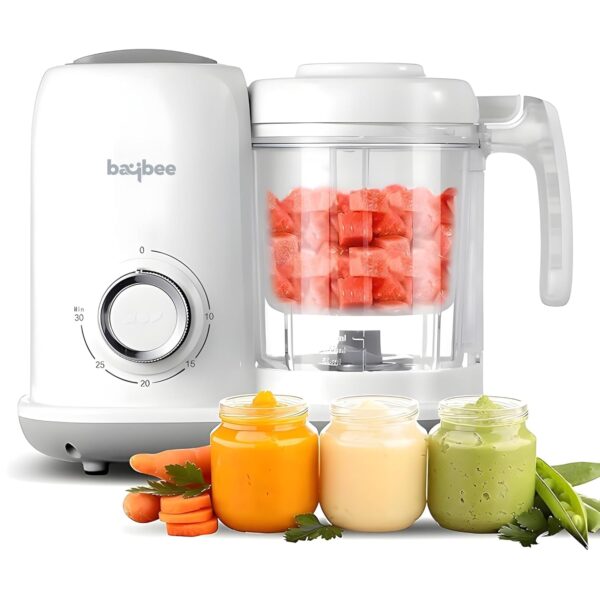 Baybee Blendy 4-in-1 Electric Baby Food Processor for Baby Food Maker with Steamer & Grinder | Portable Baby Food Steamer and Blender for Baby Food Puree | Food Mixer with Defrosting & Warm Function - Image 2