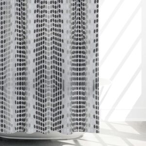 Kuber Industries Shower Curtain | Twilight Design PEVA Curtain for Bathroom | Shower Curtain for Bathroom | Bathroom Shower Curtain with Hooks | 6 Feet | Black - Image 3