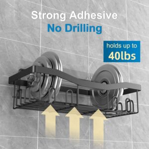 Boniry Bathroom Shelf for Wall, Soap Dish with Toothbrush Holder | Self Adhesive Stainless Steel Bathroom Organiser Without Drill | Ideal for Bathroom Accessories - Image 6