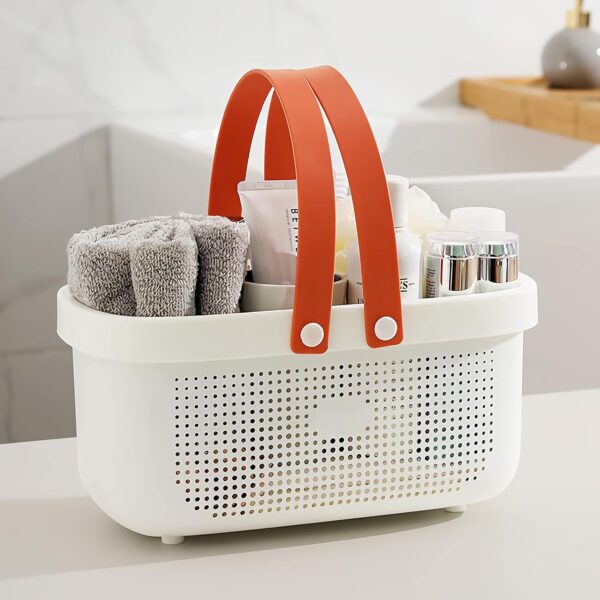 LAIGOO Large Shower Caddy Basket, Plastic Storage Bin with Handles - Shower Storage Organizer for Bathroom, College Dorm, Kitchen, Bedroom, Gym - Image 9