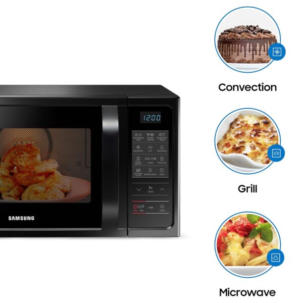 Samsung 28L, Convection Microwave Oven with Curd Making(MC28A5013AK/TL, Black, 10 Yr warranty) - Image 6