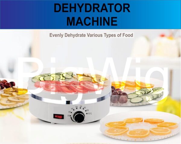 BigWig® Multifunctional 5-Tray Food Dehydrator: Ideal for Drying Fruit, Vegetables, Jerky, Spices, and More - Image 5