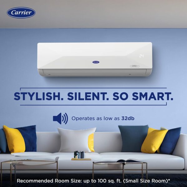 Carrier 1 Ton 5 Star Wi-Fi Smart Flexicool Inverter Split AC (Copper, Convertible 6-in-1 Cooling,Smart Energy Display,HD & PM 2.5 Filter, ESTER EDGE FXi (Wi-Fi), CAI12EE5R35W0,White) - Image 7