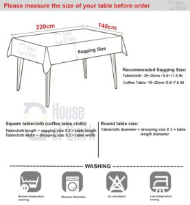 House of Quirk Polyvinyl Chloride (PVC) Dining Chair Cover With Rectangular Table Covers For Kitchen Waterproof Dining Table Cloth (Beige Tulip, 1 Rectangular Table Cover + 6 Chair Cover) - Image 7