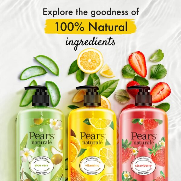 Pears Naturale Refreshing Vitamin C Body Wash with Natural Yuzu Lemon, Vitamin C & Honey Extract | for Refreshed & Radiant Skin| 750 ml - Image 11