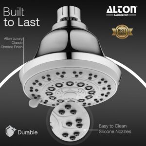 ALTON SHR22310 ABS, 4-INCH, 5-Function Overhead Shower | Mist Flow Bathroom Shower (Chrome) - Image 3