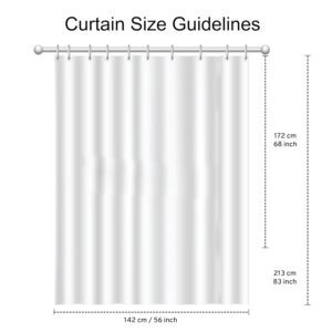 Encasa XO Bathroom Shower Curtain 6 ft with 10 Hooks | Mould Proof & Mildew Resistant Waterproof | Heavier Quality | Easy Installation| Quick-Drying Curtains| 140x183 cm (56x72 in) - Boho Maze Beige - Image 8