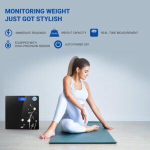 ANT Flora Bud Digital Weighing Scale, Highly Accurate Digital Bathroom Body Scale, Precisely Measures Weight up to 180Kg LCD - Image 6