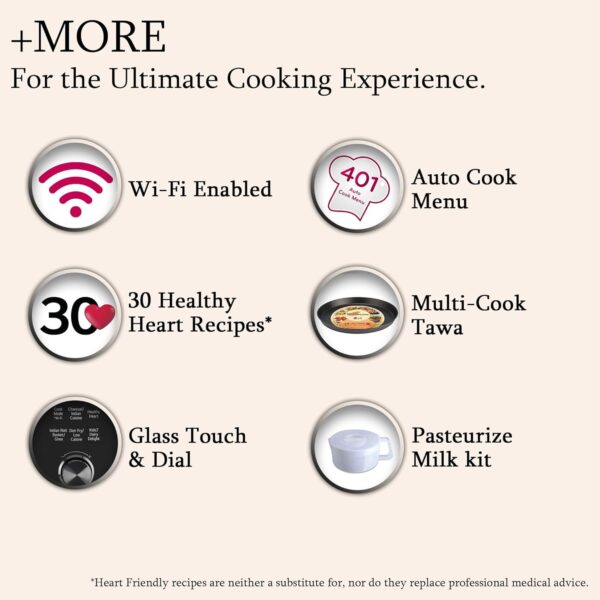 LG 32 L Scan to Cook Wi-Fi Enabled Charcoal Convection Healthy Microwave Oven (MJEN326UIW, Black - Regal Pattern, Heart Friendly Recipes, Pasteurized Milk, Ghee, Diet Fry & 360° Motorised Rotisserie) - Image 6