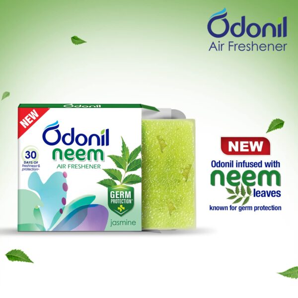 Odonil Bathroom & Toilet Air Freshener Neem Mixed Fragrance Blocks - 192g (48g, Pack of 4) | Fragrances- Jasmine, Lavender, Orchid, Rose| Long Lasting Fragrance | Lasts upto 30 days | Germ Protection - Image 5