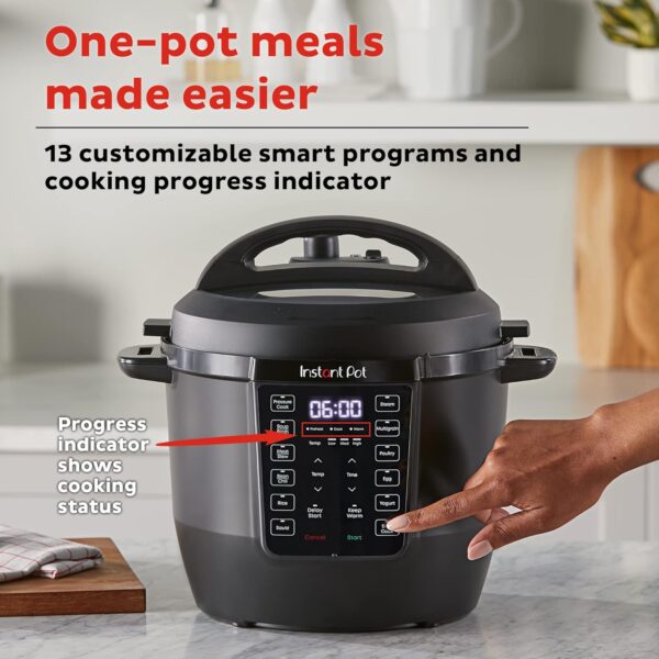 Instant Pot RIO, Formerly Known as Duo, 7-in-1 Electric Multi-Cooker, Pressure Cooker, Slow Cooker, Rice Cooker, Steamer, Sauté, Yogurt Maker, & Warmer, Includes App With Over 800 Recipes (6QT) - Image 6