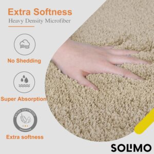 Amazon Brand - Solimo Premium Anti-Slip Microfibre Bathmat - 60cm x 40cm, Light Taupe - Image 4