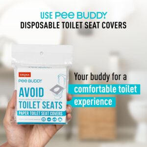 PEE BUDDY Disposable Toilet Seat Covers - 20 Sheets | No Direct Contact with Unhygienic Seats | Easy To Dispose | Nature Friendly | Must Have for Women and Men - Image 4