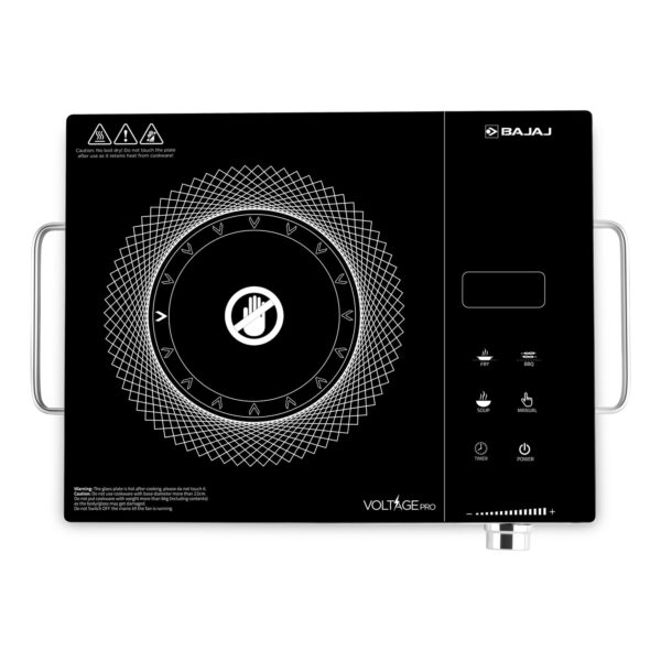 Bajaj IRX 220F Infrared Cooktop 2200 W Black/Silver - Image 2