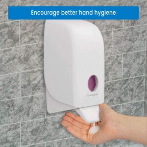 Kimberly-Clark Professional® Aquarius® Handwash/Foam Soap/Sanitiser Dispenser Combo with Scott® Luxury Foam Soap Refill (1L) (69480B) - Image 5