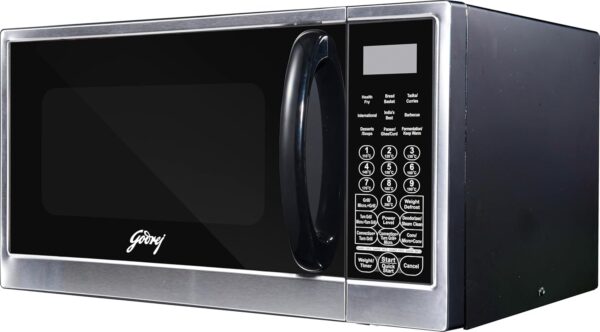 Godrej 30 L Convection Microwave Oven With Rotisserie, Stainless Steel Cavity, Dual Grill Technology and 375 Instacook Menus (GME 530 CR1 SZ, Black) - Image 9