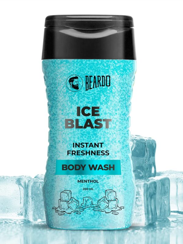 Beardo Ice Blast Body Wash For Men 200ml | Refreshing Menthol Cooling Instant Icy Cool Freshness Body Wash | Shower Gel For Summer Heat | For Skin Dryness - Image 2