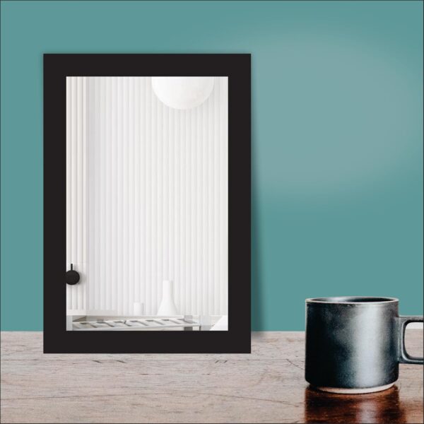 Creative Arts n Frames Small Size Rectangle Mirror for Cosmetic Shaving Make Up Bathroom and Indoor Use (Black 9x13inch) - Image 3