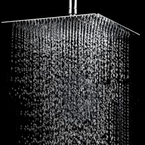 SKADIOO 8 inch shower Stainless Steel 304 shower head 8 inch, luxury bathroom shower 8 x 8 size, heavy metal SS-304 grade material, Ultra slim, Silver, 1 set - Image 5