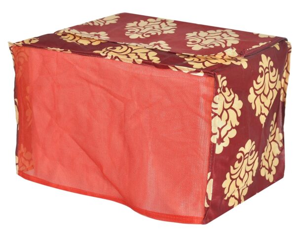 Kuber Industries Polyster Floral Printed Microwave Oven Cover,30 LTR. (Maroon)-HS43KUBMART25943 - Image 6