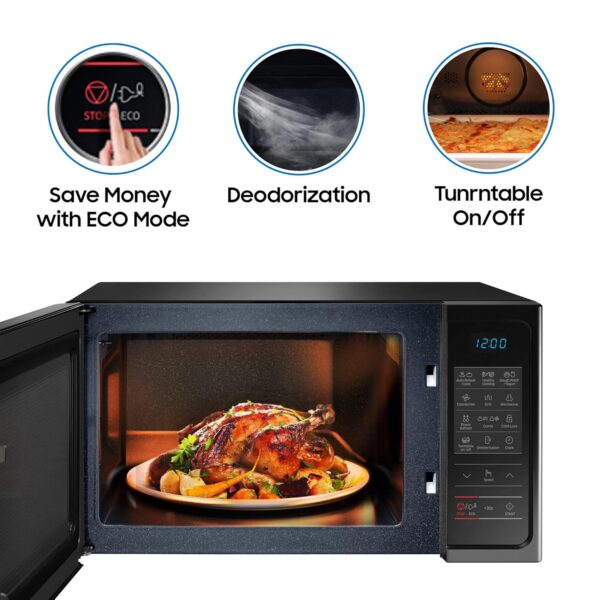 Samsung 28L, Convection Microwave Oven with Curd Making(MC28A5013AK/TL, Black, 10 Yr warranty) - Image 5