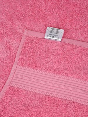 Amazon Brand - Solimo - Cotton Bath Towel | 500 GSM | Fade Resistant | Pink - Image 8