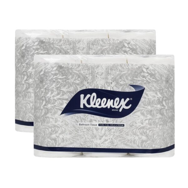 KLEENEX 60049 Toilet Tissue - 2 ply Toilet Paper - 12 Toilet Rolls x 160 Toilet Tissue Sheets - Sheet Size 9.8 x 13.5 cm (1,920 sheets) - Image 2