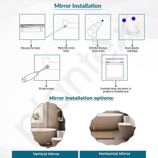 Plantex Frameless Oval Mirror for Wall/Mirror with Beveled Smooth Edges/Mirror for Bathroom/Dressing Room/Living Room/Bedroom/Entryway - (18 X 24 Inch) - Image 7