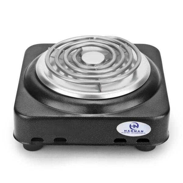 HM Electrical Radian Cooktop Powder Coated Metal Body Manual Induction Hotplate Cooktop Chula With 1 Year Warranty. Made In India (Mini Hotplate 1500 Watts, Black) - Image 2