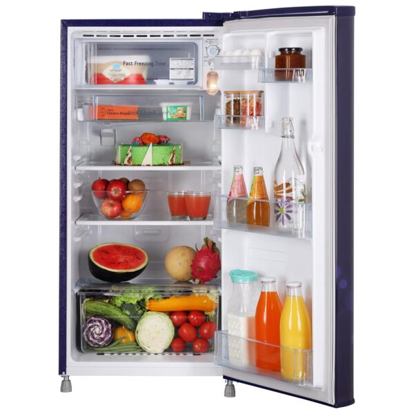 LG 185 L, 4 Star, Smart Inverter, Direct-Cool Single Door Refrigerator (GL-B199OBEY, Blue Euphoria, Smart Connect & Fast Ice Making) - Image 10