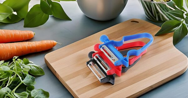 Top Chef Plastic Original Magic Trio Julienne Peelers And Slicers For Vegetables&Fruits(3 Pack)-Effortless Peeling,Slicing,And Julienning - Image 3