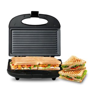 MILTON Express 800 Watt Grill Sandwich Maker | Electric Toaster Griller Sandwich Maker | Non Stick Coating Grill Plates | Power Indicators | 1 Year Warranty | Black - Image 2