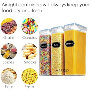 IMPREXO Air Tight Food Storage Containers Kitchen Containers For Storage Set Plastic Storage Box For Kitchen Airtight Containers Storage Jar Set For Kitchen Storage (Pack Of 3, 2150 ML),Transparent - Image 4