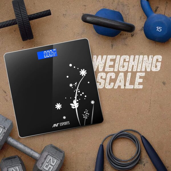 ANT Flora Bud Digital Weighing Scale, Highly Accurate Digital Bathroom Body Scale, Precisely Measures Weight up to 180Kg LCD - Image 10