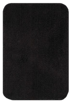 SARAL HOME EASY LIVING Microfiber Solid Rectangle Anti-Skid Bath Mats|Soft & Super Absorbent Mats for Shower|Washable, Non-Slip & Quick-Drying Mats for Kitchen Bathroom|Set of 2 (Black, 35X50 CM) - Image 5