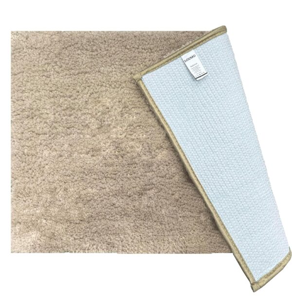 Amazon Brand - Solimo Premium Anti-Slip Microfibre Bathmat - 60cm x 40cm, Light Taupe - Image 7