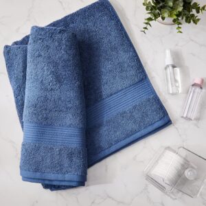 Amazon Brand - Solimo - Cotton Bath Towel | 500 GSM | Fade Resistant | Dark Blue - Image 4