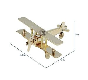 DSH Brass Aeroplane Showpiece, Tabl... - Image 5