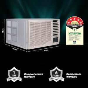 Haier 1.5 Ton 5 Star Twin Inverter Side Flow Window AC (Copper, Turbo Mode, Anti Bacterial Filter, Cools at 54°C Temp, Long Air Throw - HWU18I-AOW5BN-INV,White) - Image 7