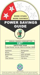Haier 185 L, 2 Star, Direct-Cool Single ... - Image 7