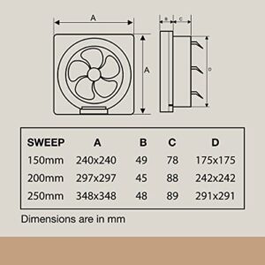 USHA Crisp Air VX Exhaust Fan | 200 - Image 5