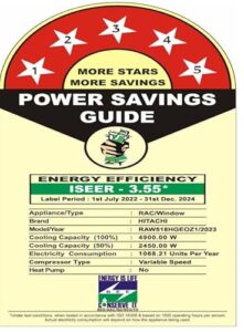 HITACHI 1.5 Ton 5 Star, Window Inverter AC (C... - Image 5