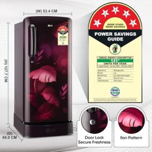 LG 185 L, 5 Star, Smart Inverter, Direct... - Image 5