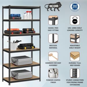 JD FRESH 6 Shelf Iron Rack for Storage/Adjust... - Image 5