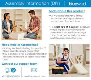 BLUEWUD Carlem Tall Design Engineered Wood Si... - Image 9