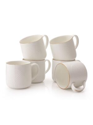 Clay Craft Palm Impression Ceramic Gold Line ... - Image 3