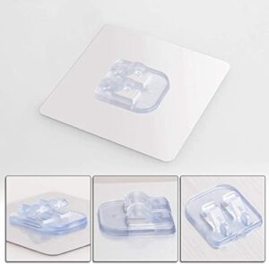 Honexa Plastic 4 Pieces Bathroom Shelf Adhesi... - Image 6