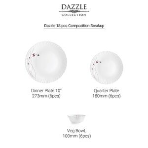 Cello Opalware Dazzle Series Lush Fiesta Dinn... - Image 5