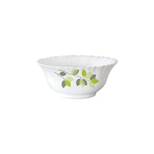Larah by Borosil Green Leaves Silk Series Opa... - Image 6