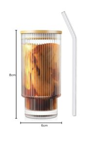KiKiluxxa Glass Coffee Mug with Straw Green T... - Image 11
